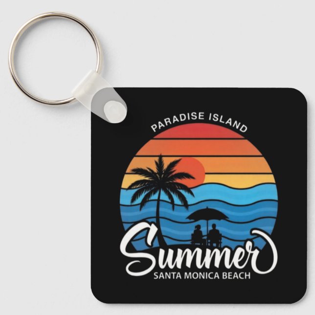 Paradis ö Santa Monica Beach-35307 Nyckelring (Framsida)