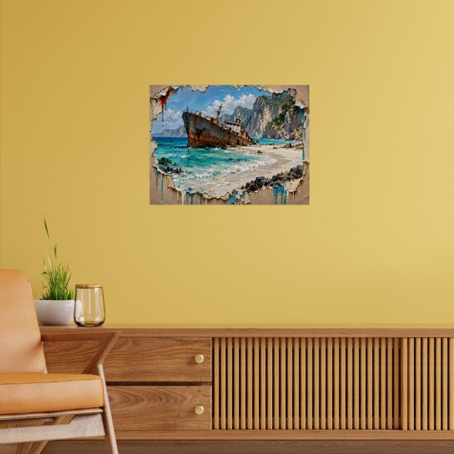 Paradis och rost poster (Vardagsrum 2)