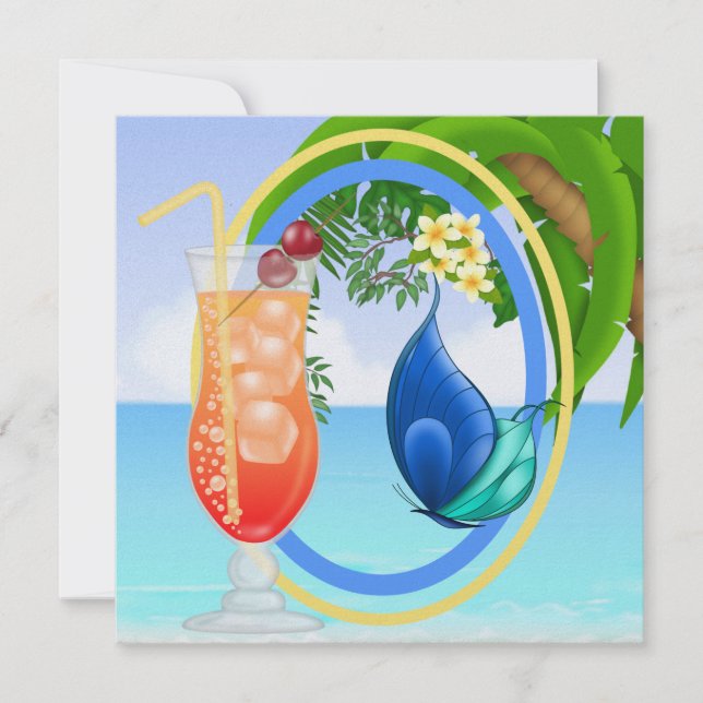 Paradis Strand Inbjudan (Framsida)