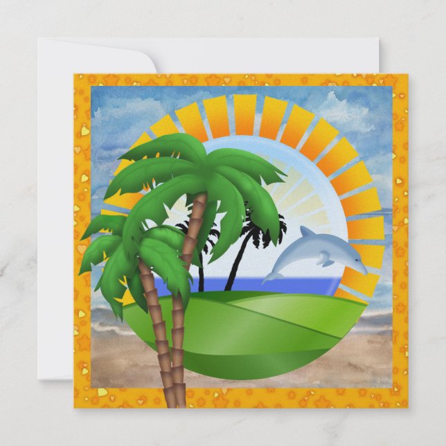 Paradis - Surf - SRF Inbjudningar (Framsida)