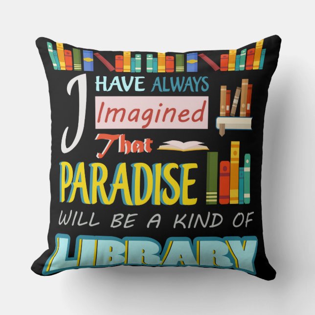 Paradis Text Kastkudde Kudde (Framsida)