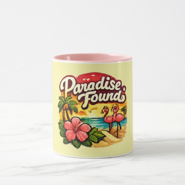 Paradis Upptäckt Flamingo Mugg Guld (Center)