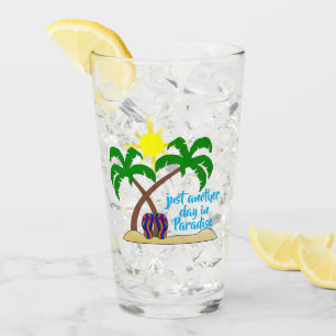 Paradis vid stranden / Palmer Glas Tumbler