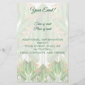 Paradisblomma Flygblad