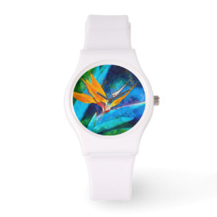 Paradisblommans fågel armbandsur