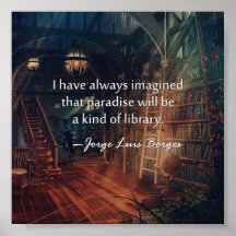 Paradise är ett slags Bibliotek-Poster