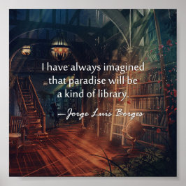 Paradise är ett slags Bibliotek-Poster Poster
