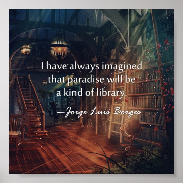 Paradise är ett slags Bibliotek-Poster Poster (Framsidan)