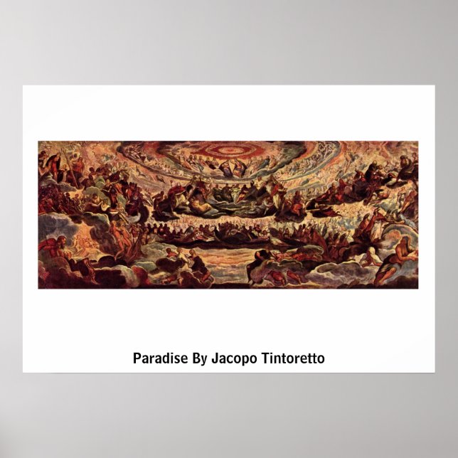 Paradise av Jacopo Tintoretto Poster (Framsidan)
