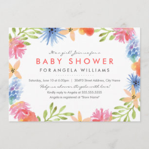 Paradise Baby Shower Inbjudan