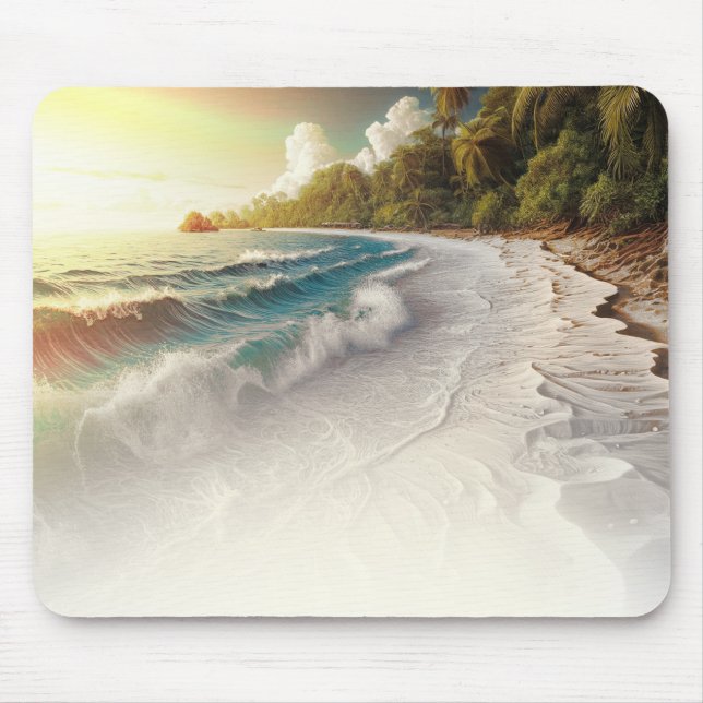Paradise Beach Sunset Rustic Coastal Musmatta (Framsidan)