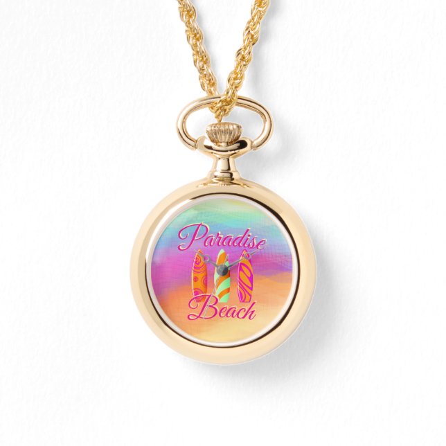 Paradise Beach Surfboards Armbandsur (Framsida)