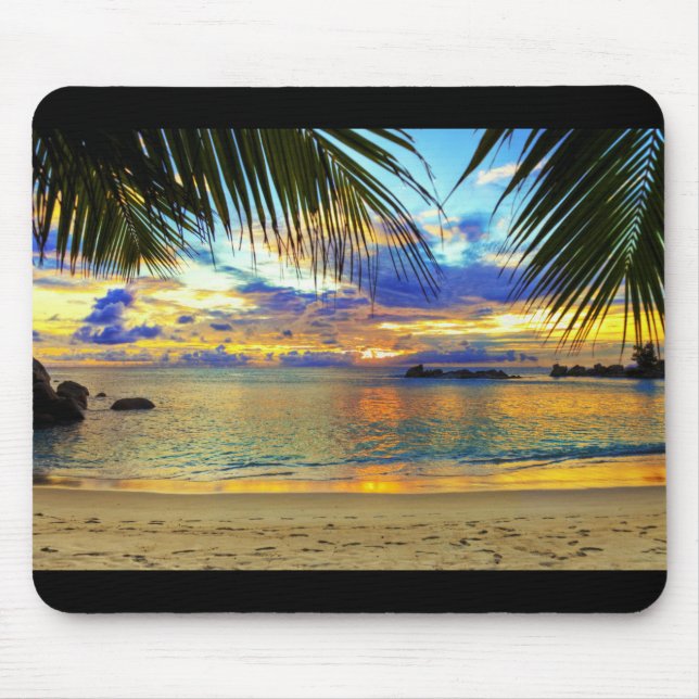 "Paradise Beach" Widescreen Mousepad Musmatta (Framsidan)