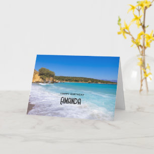 Paradise Birthday, Exotic Beach Tropical Island Kort