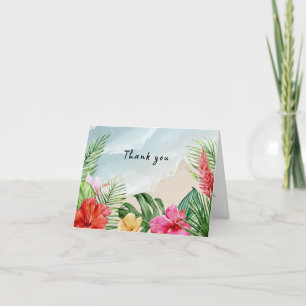 Paradise Blooms Bröllop Tack Kort