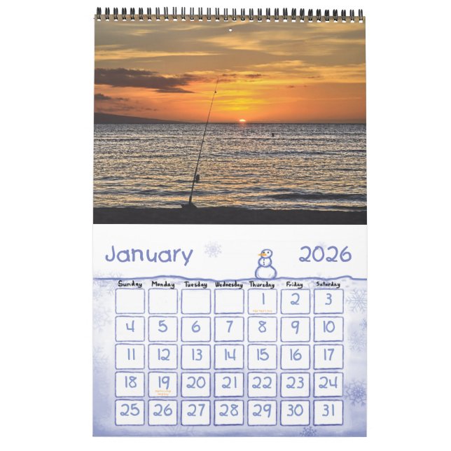 Paradise Calendar Kalender (Jan 2026)