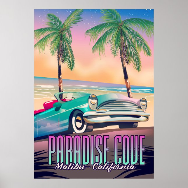 Paradise Cove,Malibu,Kaliforniens reseaffisch Poster (Framsidan)