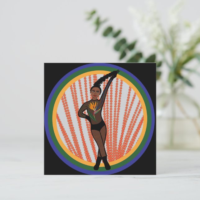 Paradise Dancer A Holiday Card Julkort (Stående Fram)