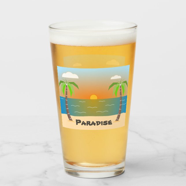 Paradise Drinking Glass Glaskopp (Framsida fylld)