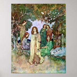 Paradise Edmund Dulac Art Poster