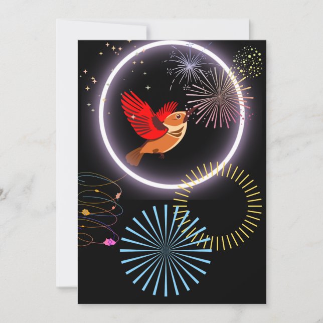 Paradise-fågeln Inbjudningar (Framsida)