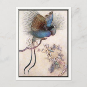 Paradise-fågeln vid Warwick Goble Vykort