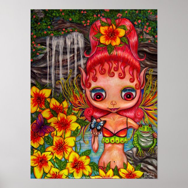 Paradise Fairy with Frog Poster (Framsidan)
