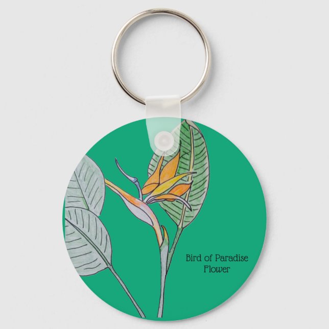 Paradise Flower Nyckelring (Framsida)