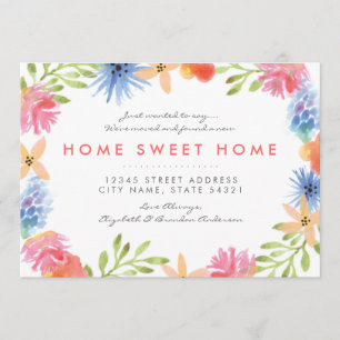 Paradise Flowers New Home Annouation Meddelande