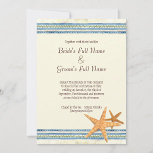 Paradise för tropisk Snäcka - bröllopsinbjudan Inbjudningar