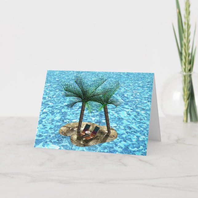 Paradise for Two Helgkort (Framsida)