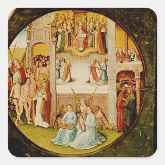 Paradise Fyrkantigt Klistermärke (Framsida)