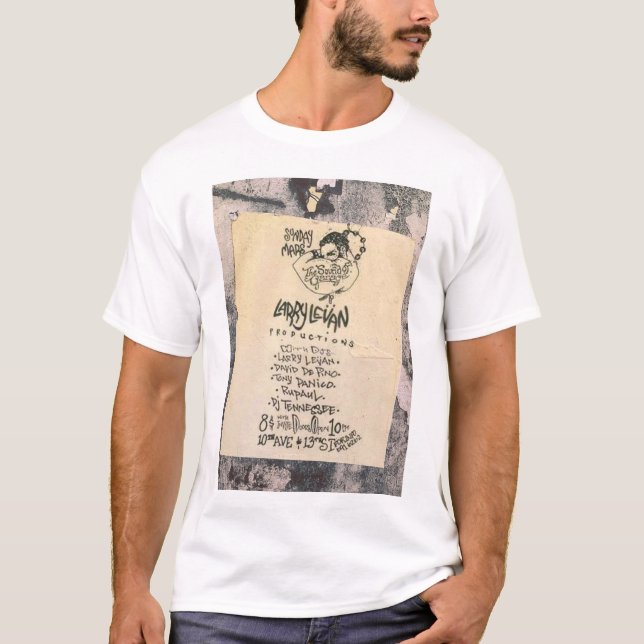 Paradise Garage Flyer T Shirt (Framsida)