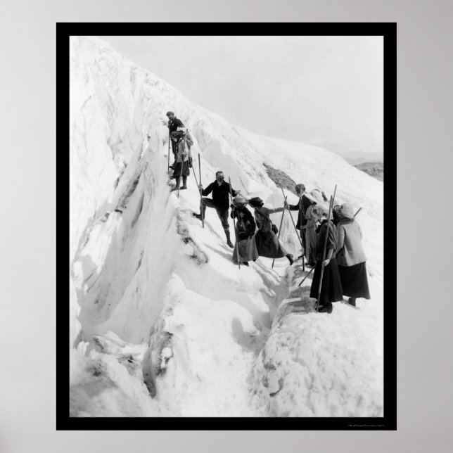 Paradise Glacier klättring 1921 Poster (Framsidan)