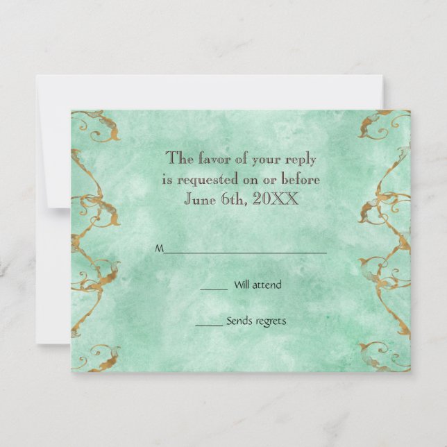 Paradise handflatan - Blått Grönt OSA Response Car Kort (Framsida)