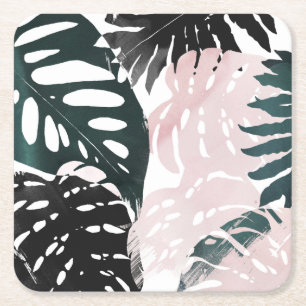 Paradise Handflatan Fronts Underlägg Papper Kvadrat