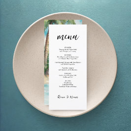Paradise Handflatan Tropical Beach Wedding Meny