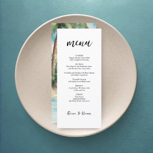 Paradise Handflatan Tropical Beach Wedding Meny