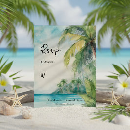 Paradise Handflatan Tropical Beach Wedding OSA Kort