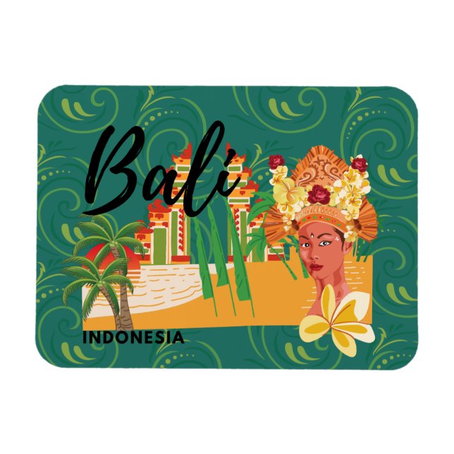 Paradise hittade Bali Photo Magnets Magnet (Horisontell)