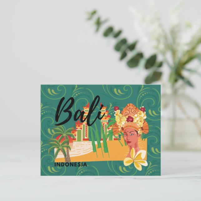 Paradise hittade Bali-vykort Helg Vykort (Stående Fram)