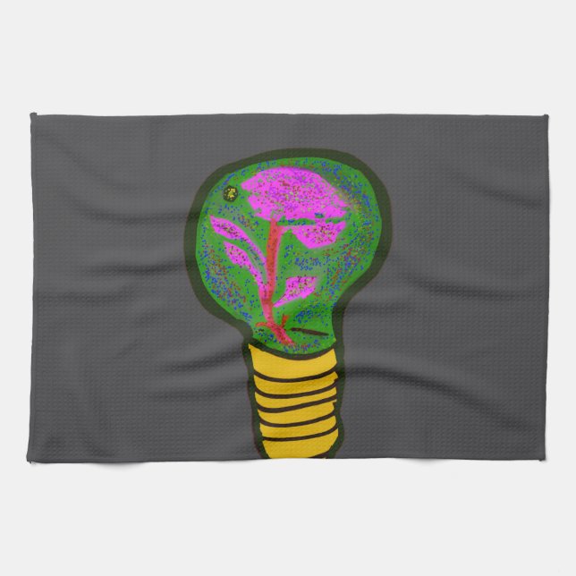 Paradise in a Light Bulb Kitchen Towel Kökshandduk (Horisontell)