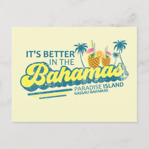 Paradise Island Bahamas Postcard Vacation Cruise Vykort