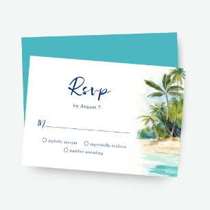 Paradise Island Tropical Beach Wedding OSA kort