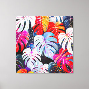 Paradise Jungle Tropical Foliage Canvastryck