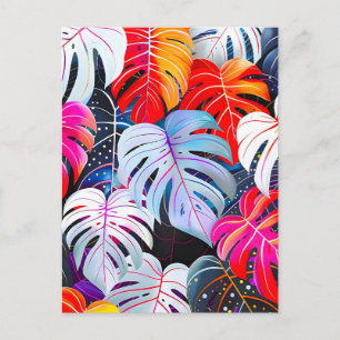 Paradise Jungle Tropical Foliage Helg Vykort