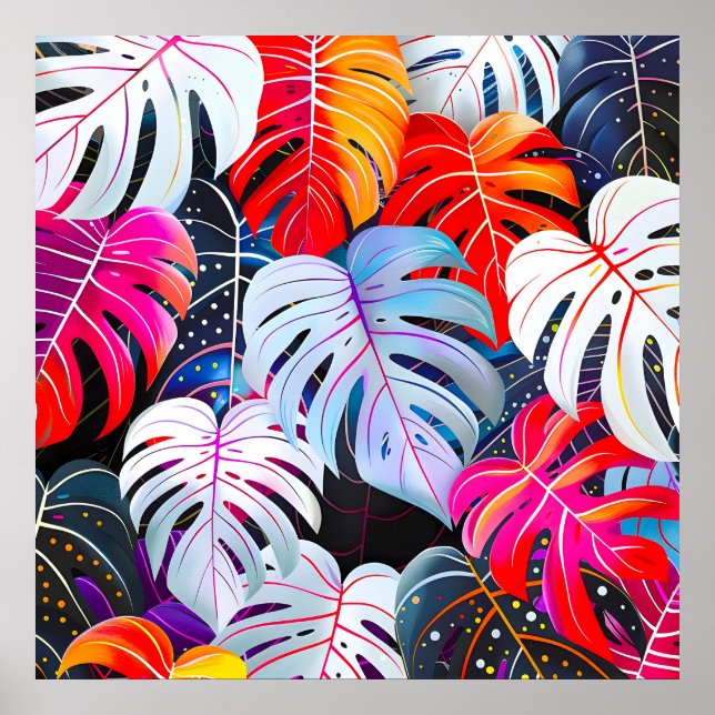 Paradise Jungle Tropical Foliage Poster (Framsidan)