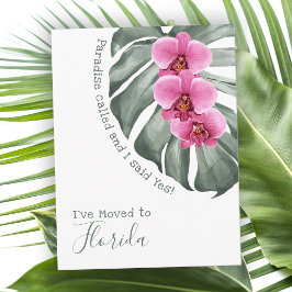Paradise kallade Tropical Orchids Jag har Flyttat Vykort