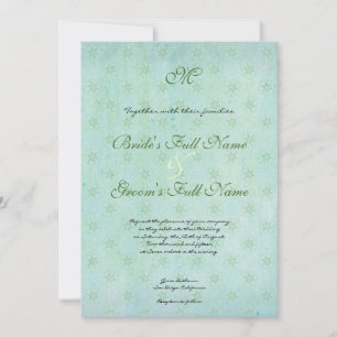 Paradise Love birds Modern Blommigt Swirl Damask Inbjudningar