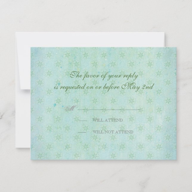 Paradise Love birds Modern Blommigt Swirl Damask OSA Kort (Framsida)